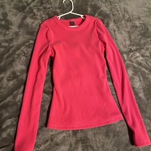 SHEIN Hot Pink Long Sleeve Top